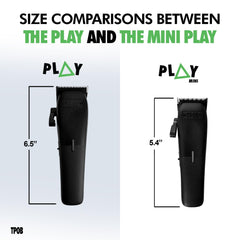 TPOB Mini Play comes with six guide combs for versatile styling