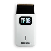 TPOB Mini Skull Shaver compact pocket-ready design for on-the-go grooming.
