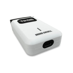 TPOB Mini Skull Shaver white with turbo motor for powerful, drag-free performance.