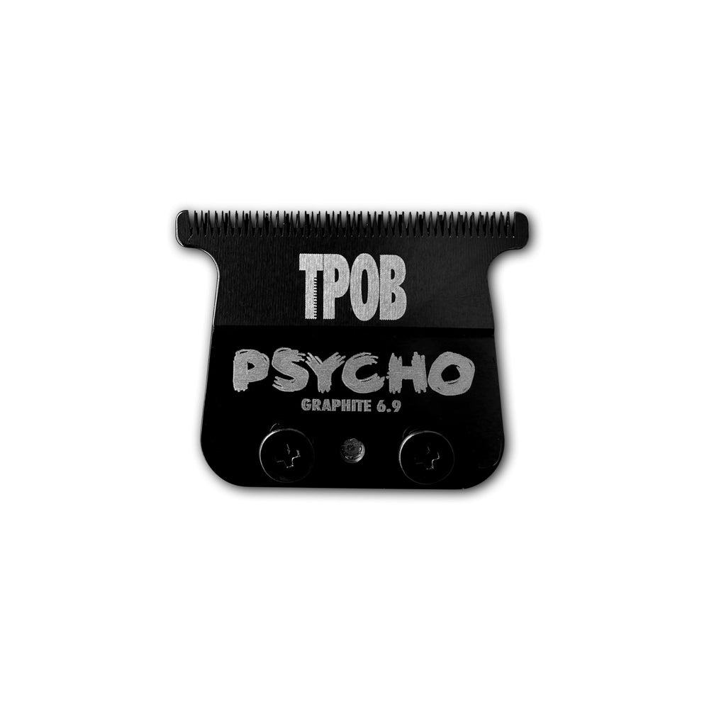 TPOB Psycho Blade Black closeup with graphene coating for precise fades