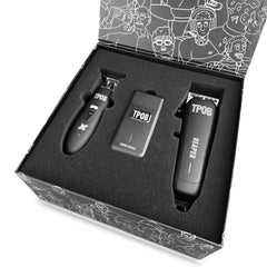 TPOB Slime 2 Black Clipper Set side view shows ergonomic grip for comfortable use