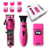 TPOB Slime 2 Candy Pink Clipper Set in matte pink for versatile home pro styling