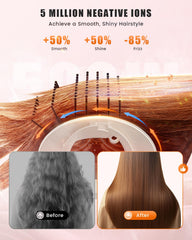 Tqcir oval brush smooths and shapes for a polished finish.