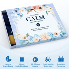 Tabletas de ducha TranquilBliss aroma rosas para toque floral suave