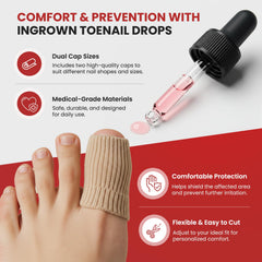 Gotas Treatonic para uñas: aplicación precisa en casa.