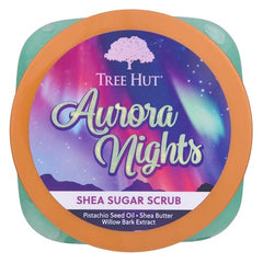 Aurora Nights sugar crystals close-up highlighting exfoliation texture.