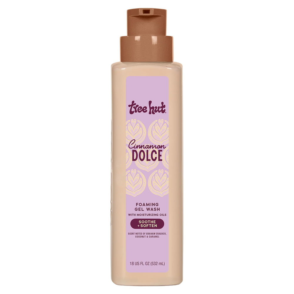 Tree Hut Cinnamon Dolce, botella con dispensador para uso diario.