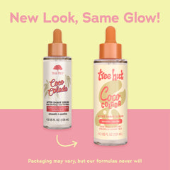 Tree Hut Coco Colada serum dispensing pump for quick, mess-free use.