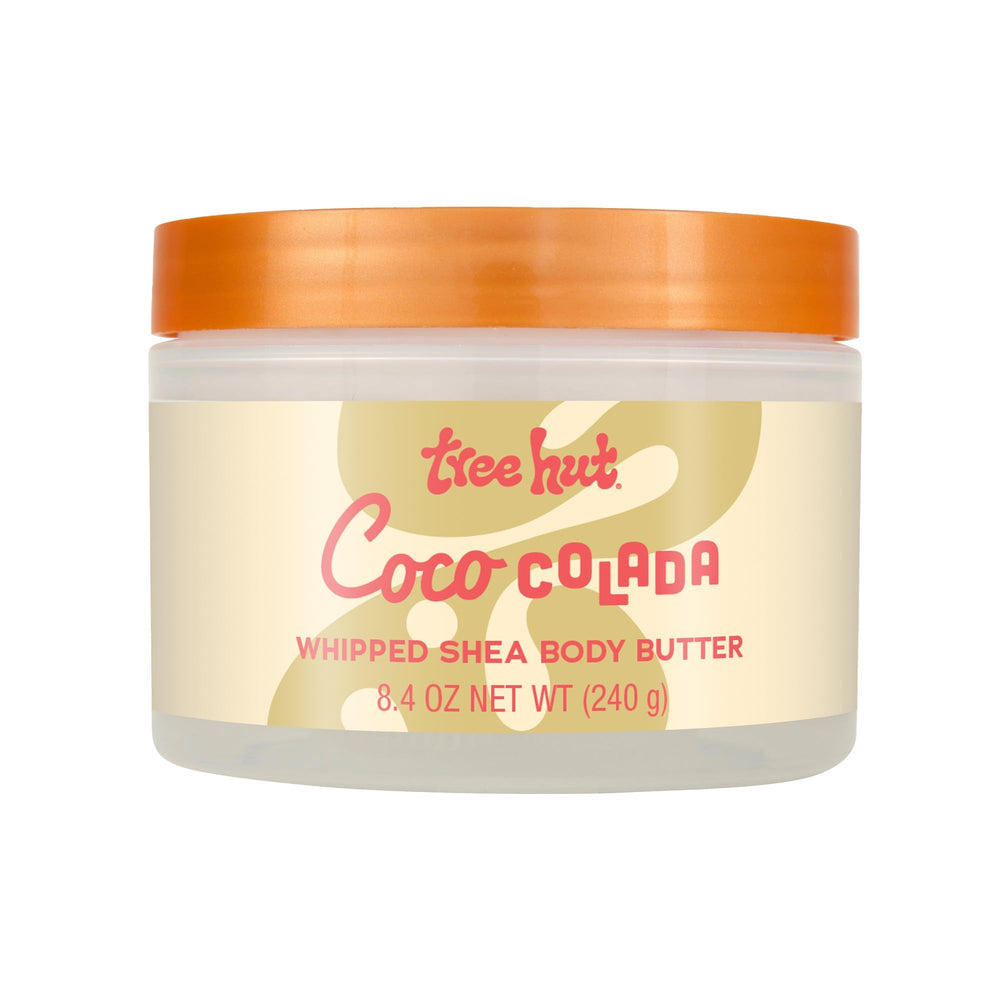 Tree Hut Coco Colada: manteca corporal batida para hidratación suave.