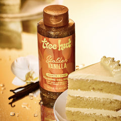 Tree Hut Golden Vanilla scent with vanilla, coconut, sandalwood notes
