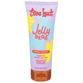 Tree Hut Jelly Bear jar close-up showing creamy shave butter for smooth shave