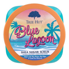 Tree Hut Laguna Azul, granulos exfoliantes, remueven células muertas para brillo saludable.