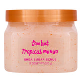 Tree Hut exfoliante en bote con manteca de karité para piel hidratada.