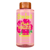 Tree Hut Pink Hibiscus Foaming Gel Wash bottle pour for a refreshing cleanse