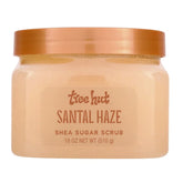 Tree Hut Santal Haze: bote 18oz para exfoliar e hidratar.