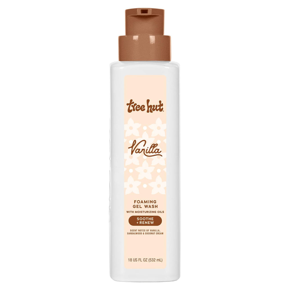 Tree Hut gel espumoso de vainilla con bomba, espuma suave para limpieza diaria