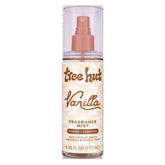 Tree Hut Vanilla Fragrance Mist bottle ready for daily hydrating aroma.
