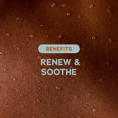 Applying Tree Hut Vanilla Pre-Shave Polish to damp skin before shaving.