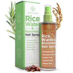 Tree of Life Beauty botella spray agua de romero para cuero cabelludo.