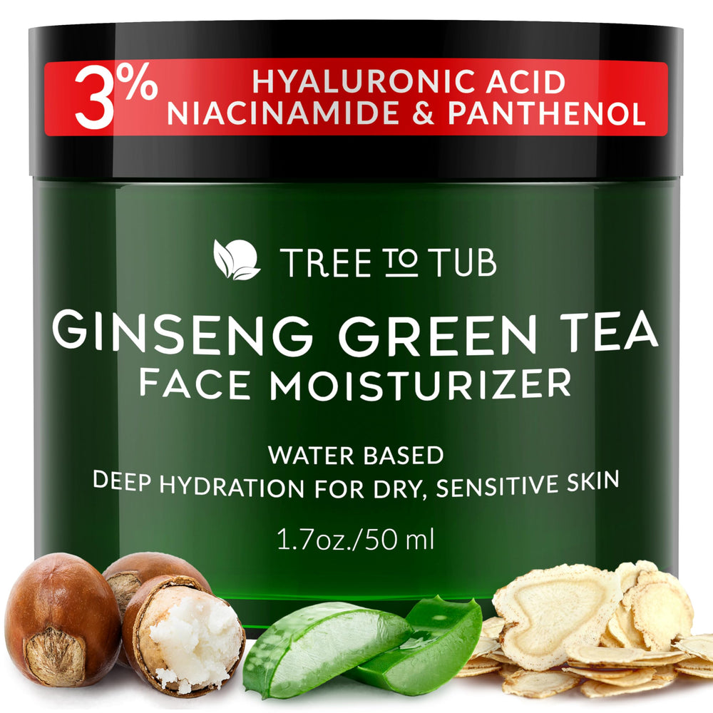 Tree To Tub Hydrating Face Moisturizer bottle pump for easy daily use.