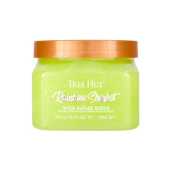 Tree Hut arcoíris exfoliante: textura suave para piel radiante.