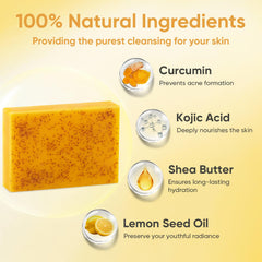 Treeroot turmeric soap in mesh bag showing luxurious lather