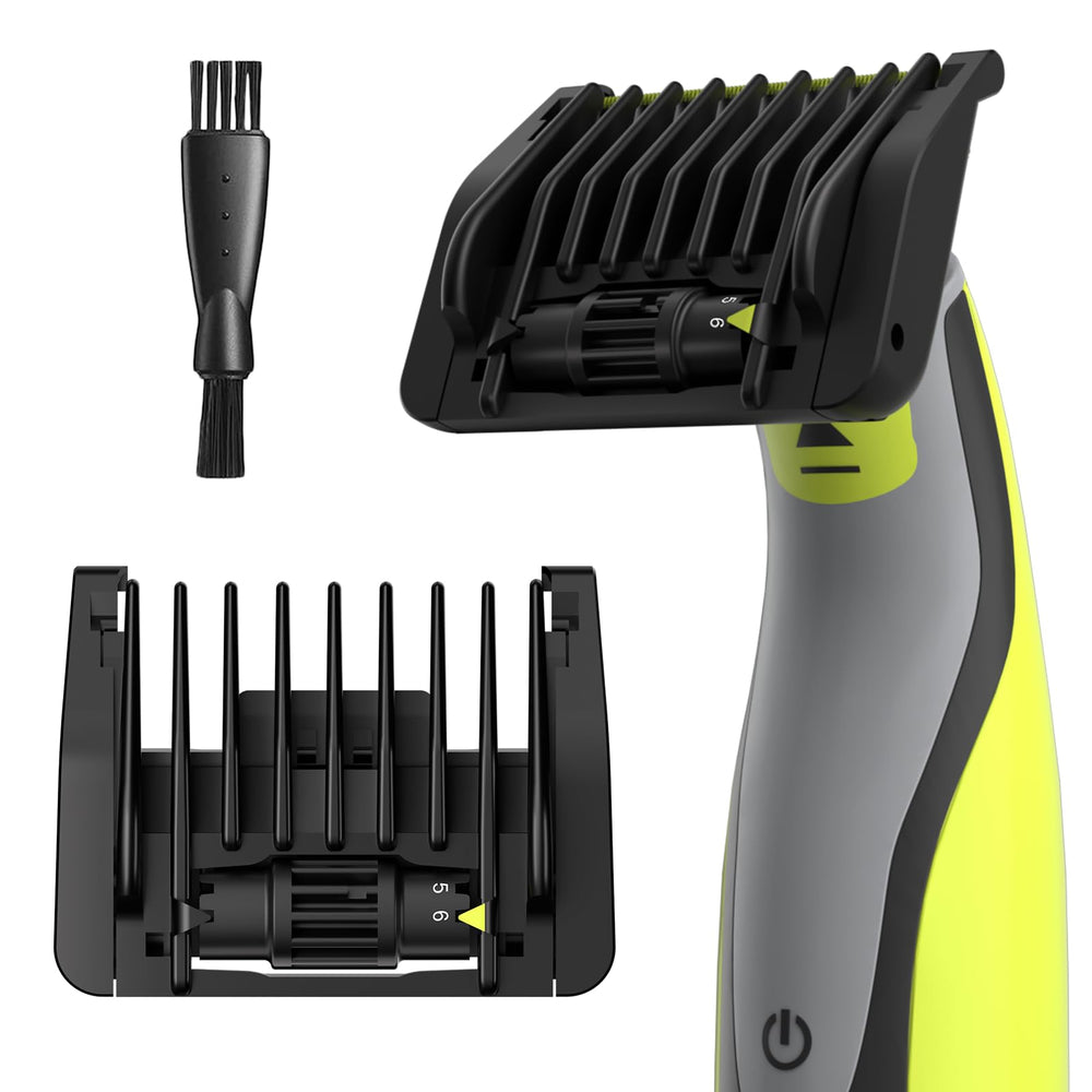 TRESBOUTIQUE 6-in-1 guard front view for precise beard trimming