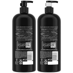 TRESemmé Acondicionador Antirrotura en botella facilita desenredar y dejar suave.