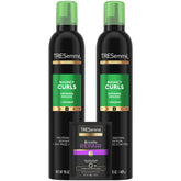 TRESemmé Defining Mousse bottle delivers bouncy curls with lightweight hold.