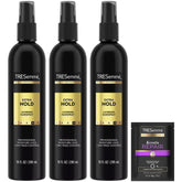 Tresemmé Extra Hold Hairspray bottle delivering long-lasting hold with a soft finish.
