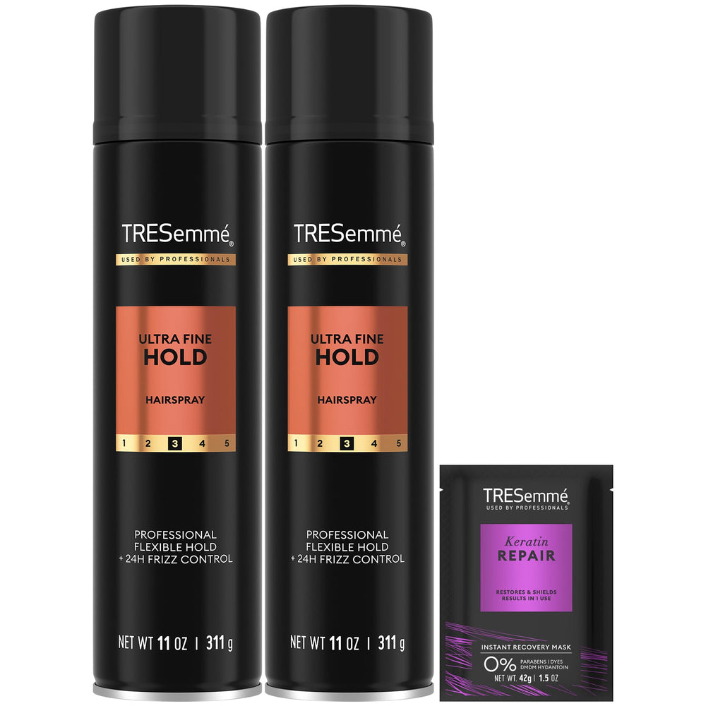 Fijador en aerosol TRESemmé con fijación ultrafina para retoques rápidos y estilo duradero.