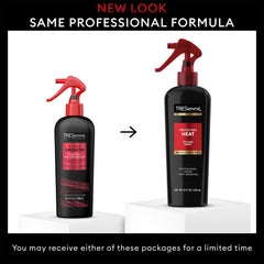 TRESemmé keratin boost Protecting Heat Spray bottle highlights hair protection