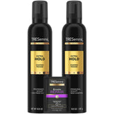 Mousse moldeadora TRESemmé Extra Fuerte para fijación duradera sin rigidez.