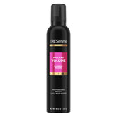 TRESemmé Plumping Mousse bottle close-up with volume-boosting formula