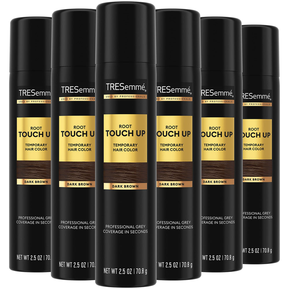 TRESemmé Root Touch Up spray refreshes dark brown roots between washes.