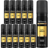 TRESemmé Shaping Mousse travel-size bottle for on-the-go styling and frizz control.