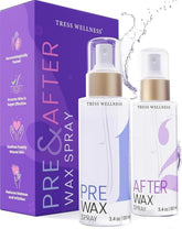 Tress Wellness pre-wax spray close-up for residue-free prep before waxing