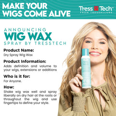 Tressallure TressTech Dry Spray Wig Wax adds instant volume to wigs