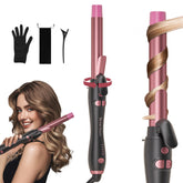 Tresses Touch extra-long barrel curling iron front view for natural loose curls.