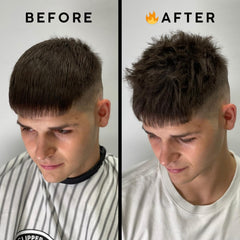 Tribal Chimp Hair Powder dispense-application demonstrates quick root lift and texture.