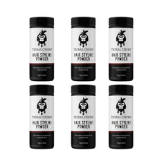 Tribal Chimp Hair Styling Powder packaging highlights compact, cost-efficient kit