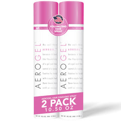 TRIDESIGN Aerogel Hairspray bottle front view for strong, flexible hold.