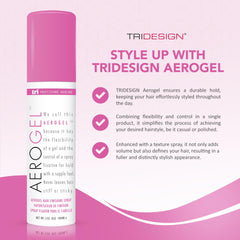 TRIDESIGN Aerogel Hairspray volumen y brillo para todo tipo de cabello