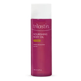 TriLASTIN Body Oil bottle highlights everyday skin hydration and smooth texture.
