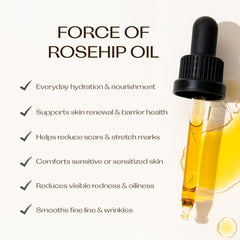 Trilogy aceite rosa mosqueta gotas dispensador: control preciso de dosis.