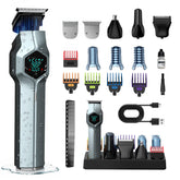 TRIMX beard trimmer with magnetic heads for quick, secure switch between grooming tasks.