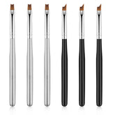 Trinkrittey French-tip brush set with wooden handle for precise manicure.