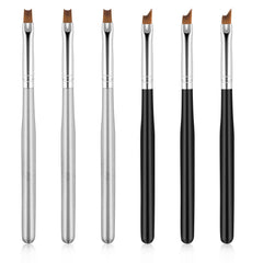 Trinkrittey French-tip brush set with wooden handle for precise manicure.