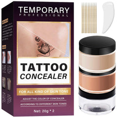 TRIXES cubre tatuajes con dos tonos para una cobertura natural.