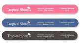 Tropical Shine Zebra File close-up, precise shaping for natural nails.
